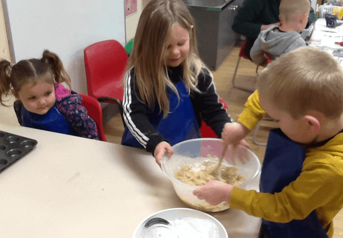 Children Cooking at Maldon Nursery