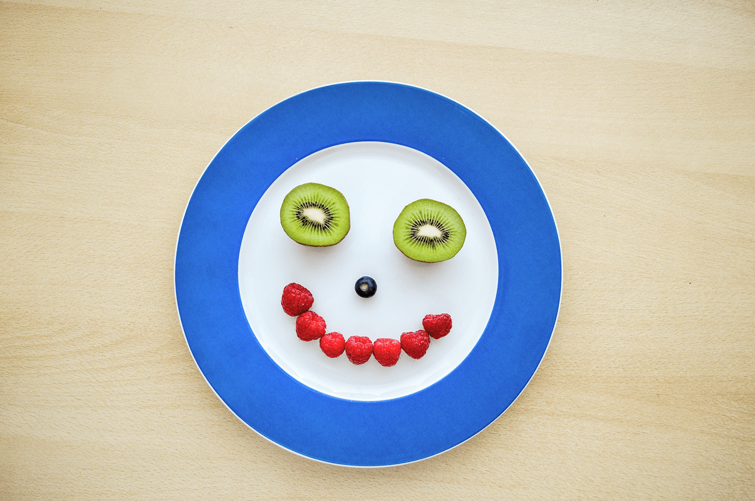 Face made out of fruits