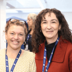 Lisa and Jo Harwich library