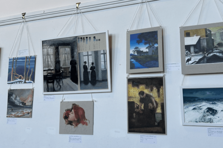 Wall of Martina's Artwork