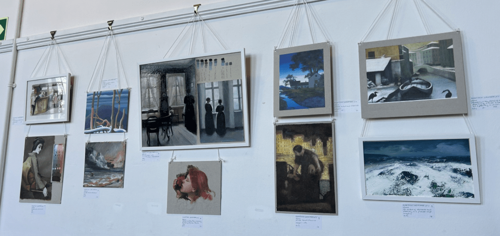 Wall of Martina's Artwork